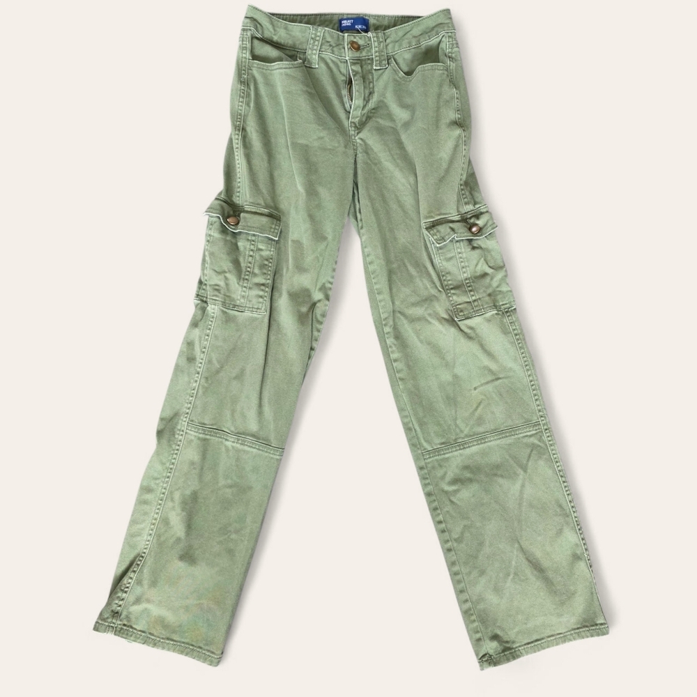 Project Indigo Women’s Cargo Utility Pants Olive‎ Green Size 3